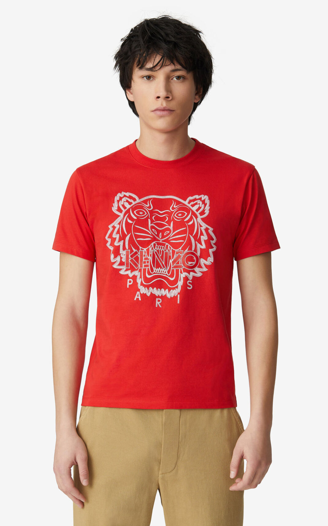 Kenzo Tiger Camisetas Hombre Rojas | 0921836-PD